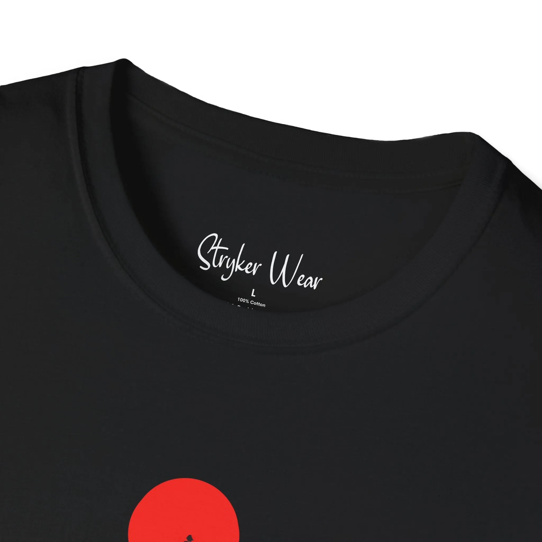 Minimalist Person & Sunset Art | Unisex Softstyle T-Shirt