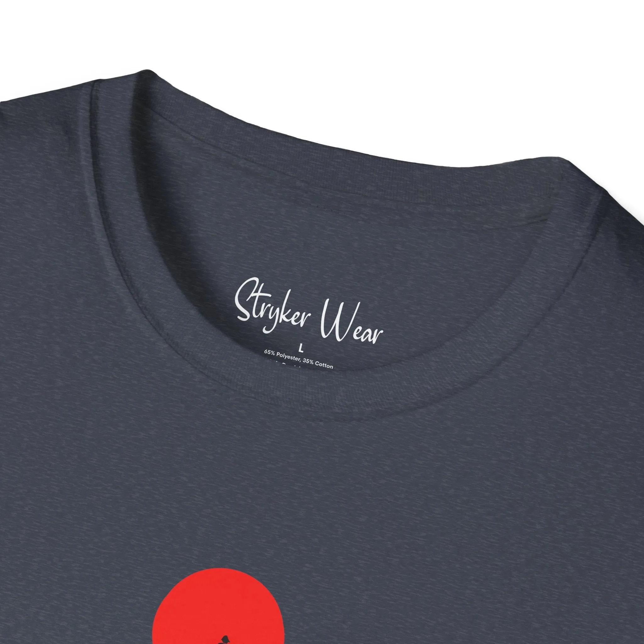 Minimalist Person & Sunset Art | Unisex Softstyle T-Shirt