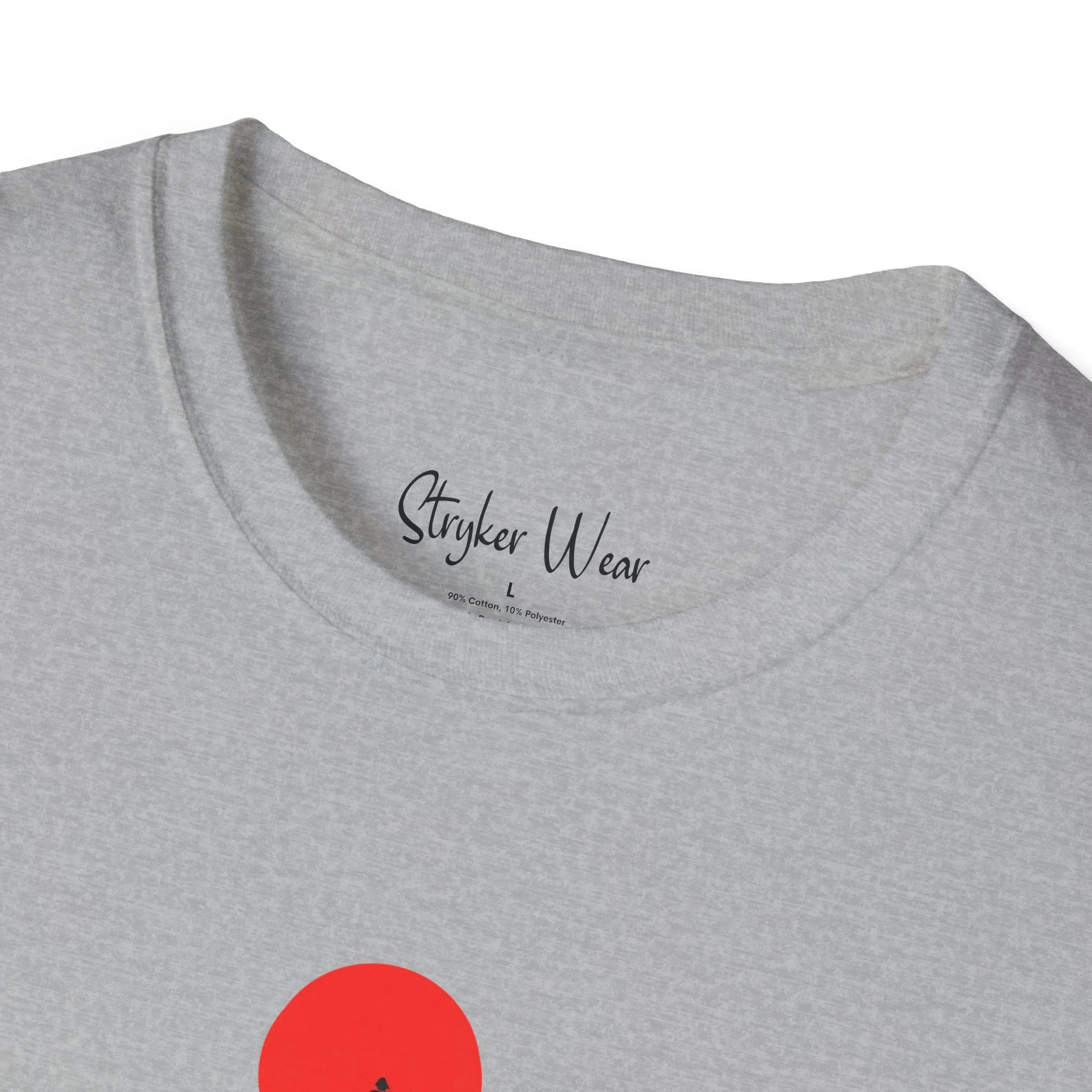 Minimalist Person & Sunset Art | Unisex Softstyle T-Shirt