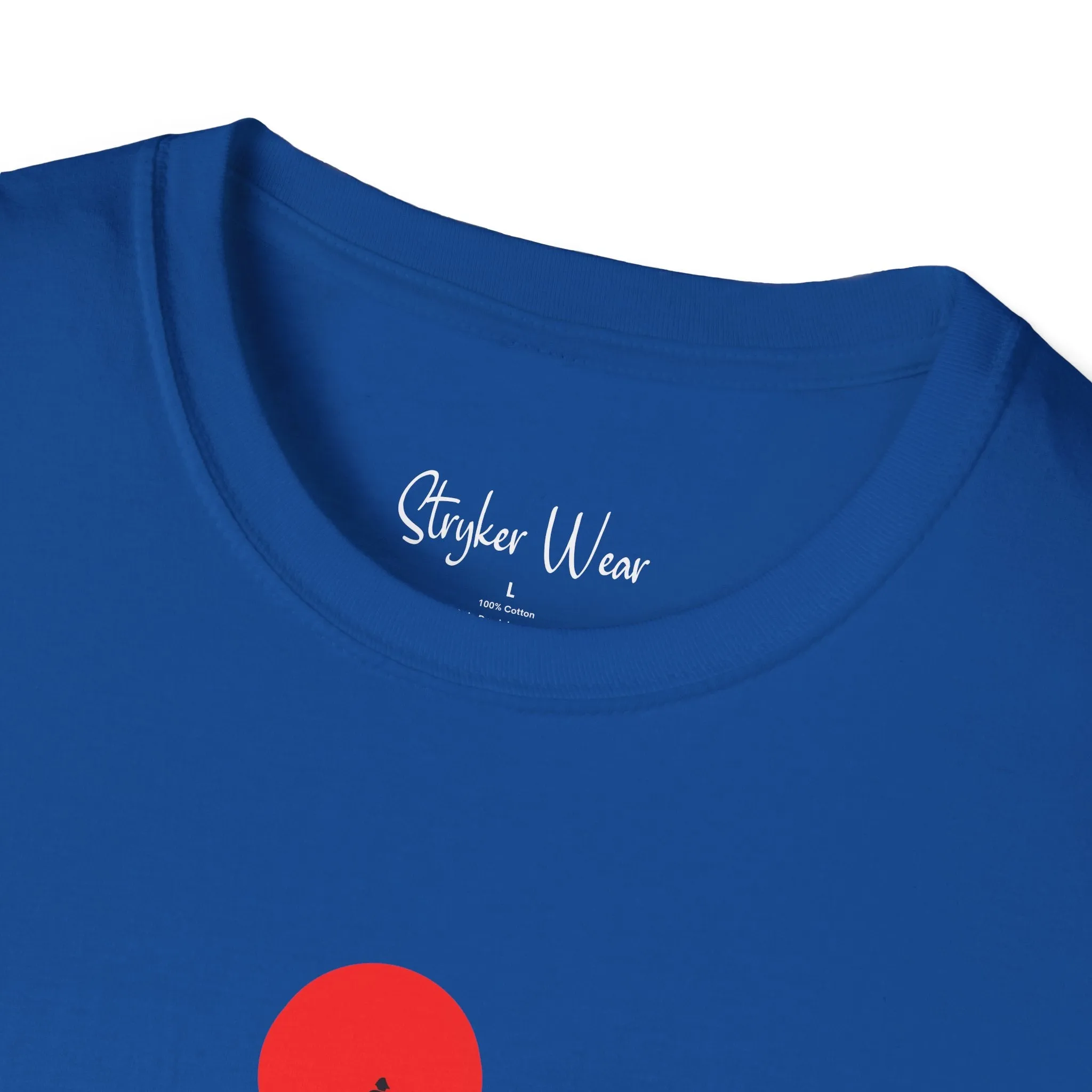 Minimalist Person & Sunset Art | Unisex Softstyle T-Shirt