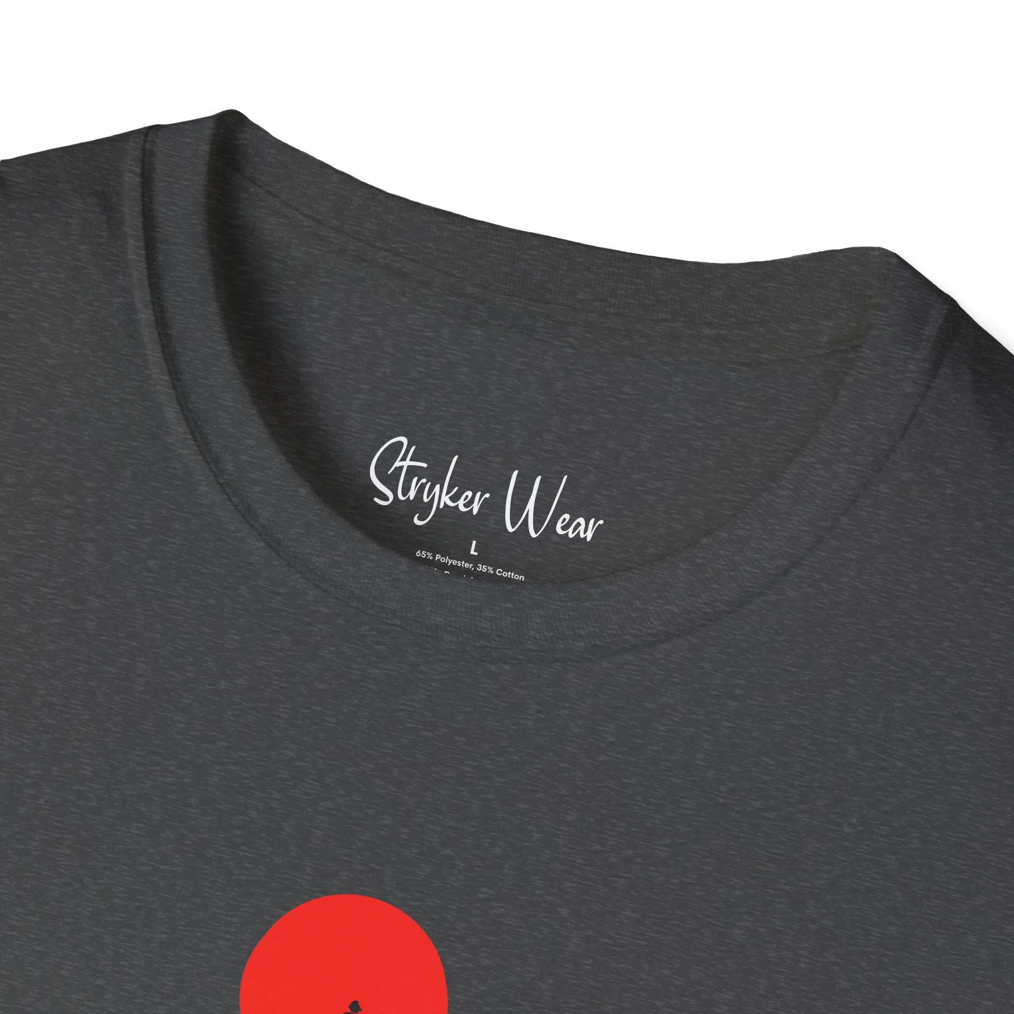 Minimalist Person & Sunset Art | Unisex Softstyle T-Shirt