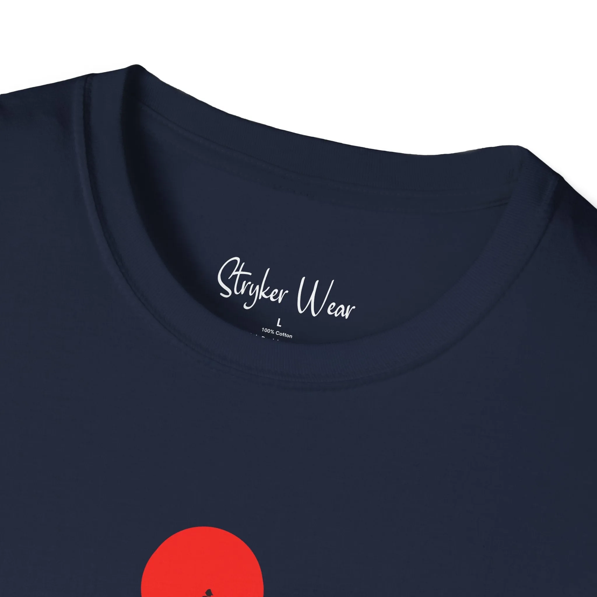 Minimalist Person & Sunset Art | Unisex Softstyle T-Shirt