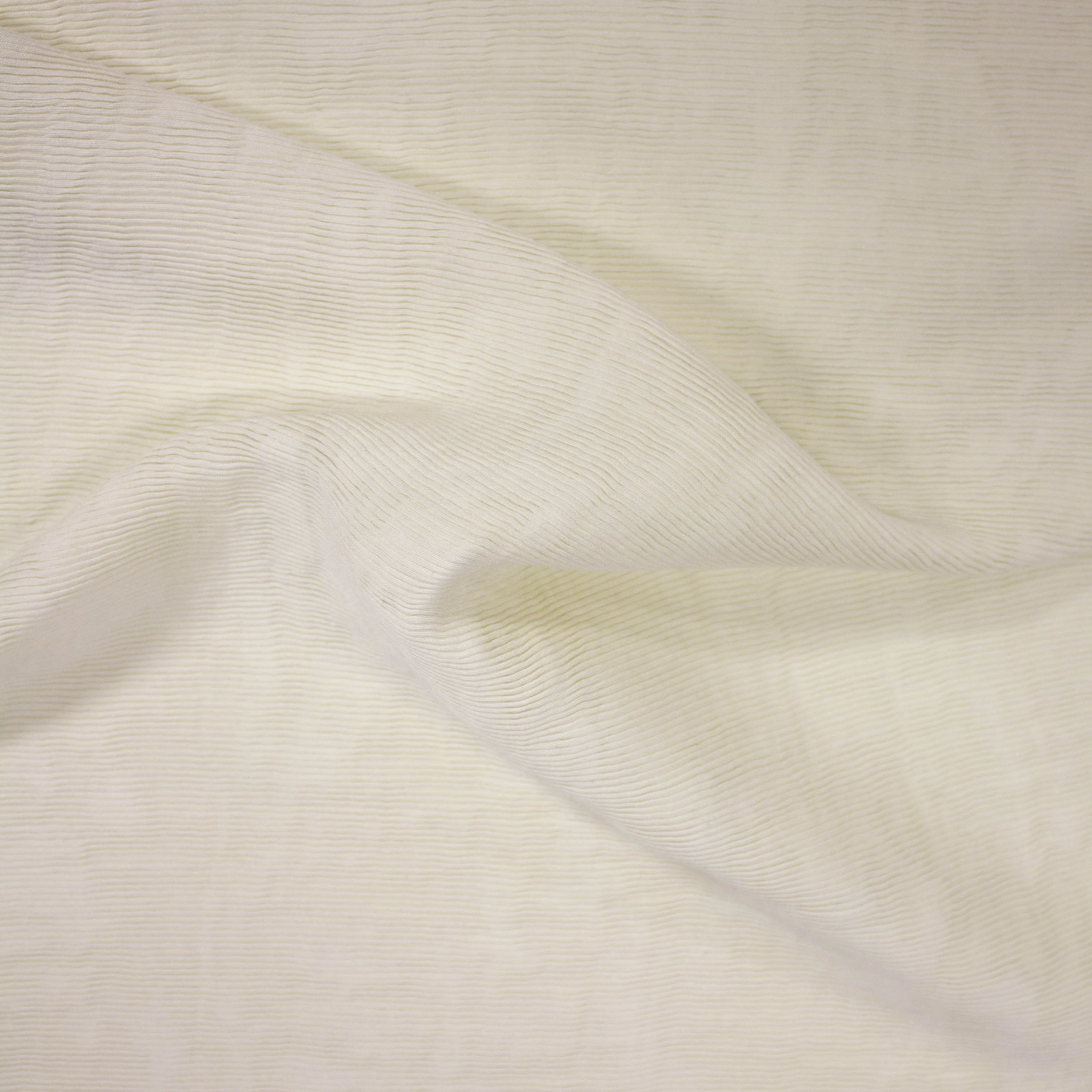 Miro Pale Vanilla Yellow Pleated Polyester SHOWROOM SAMPLE 34CM X 60CM