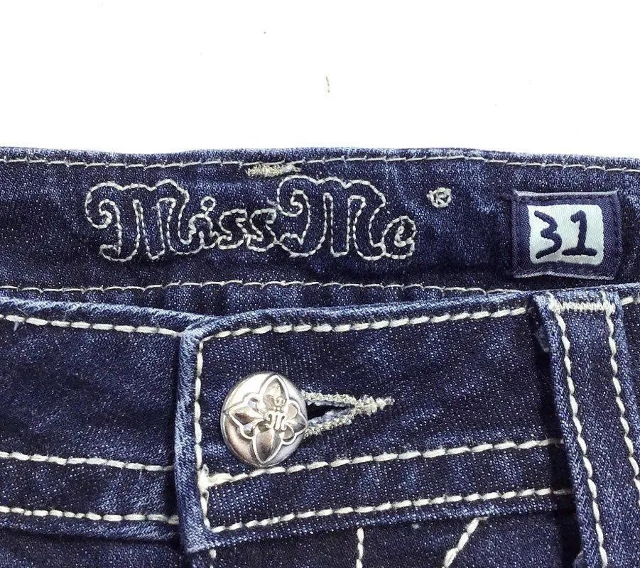 Miss Me Women's Blue Denim Skinny Jeans - Size 31
