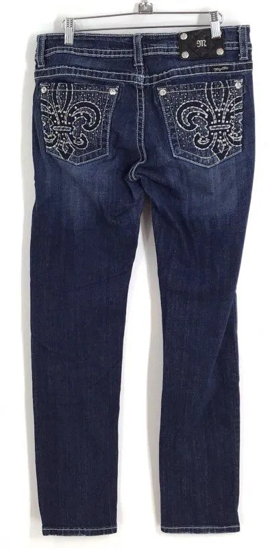 Miss Me Women's Blue Denim Skinny Jeans - Size 31