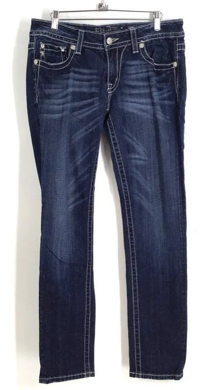 Miss Me Women's Blue Denim Skinny Jeans - Size 31