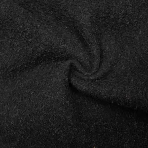 Modyl Black Boiled Wool Blend