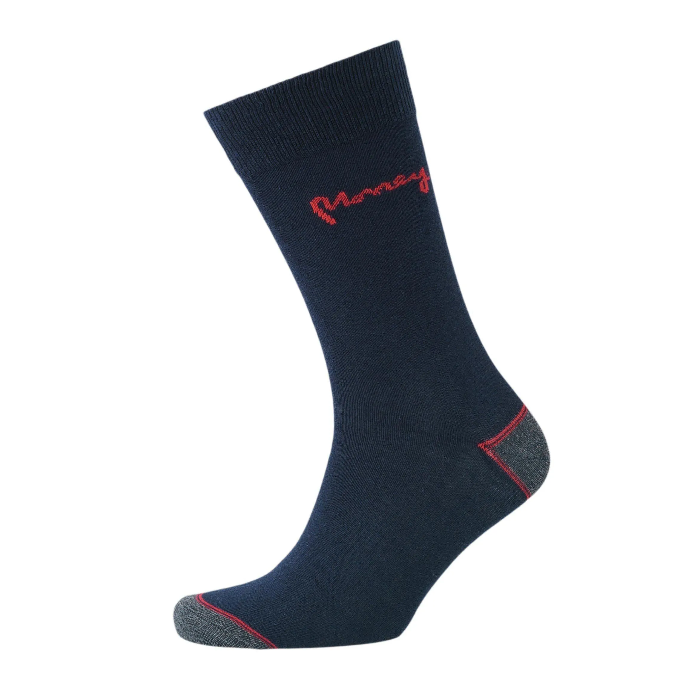 Money Mens Dot Trio Socks 3pk - Lt Grey/Night Sky