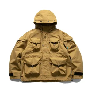 Multi-Pocket Waterproof Windbreaker Jacket