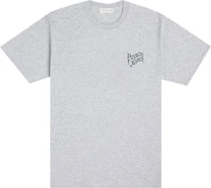 Museum of Peace & Quiet Warped Wordmark T-Shirt 'Heather Grey', Gray