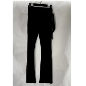 NASTY GAL Women's Black Solid Tie Me Later Wide-Leg Lightweight Pants SZ 4