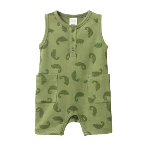Nature Baby Camper Suit - Chameleon Print