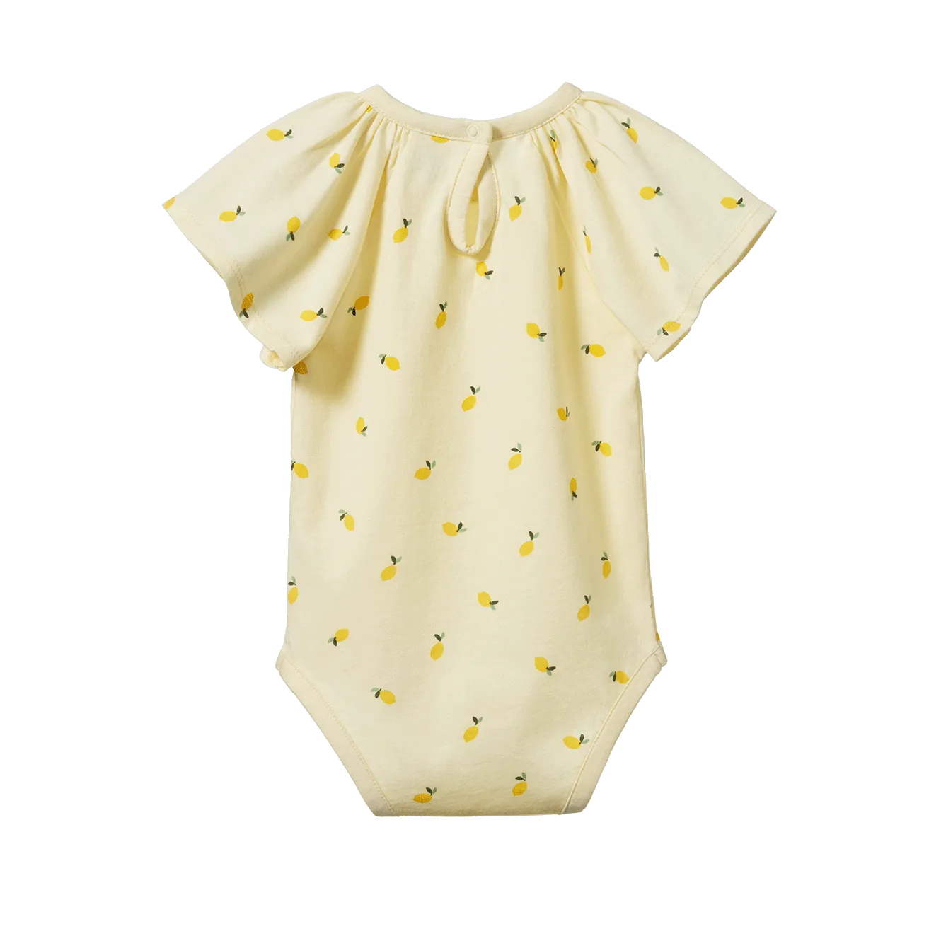 NATURE BABY - FAYE BODYSUIT: LITTLE LEMON CREAM PRINT