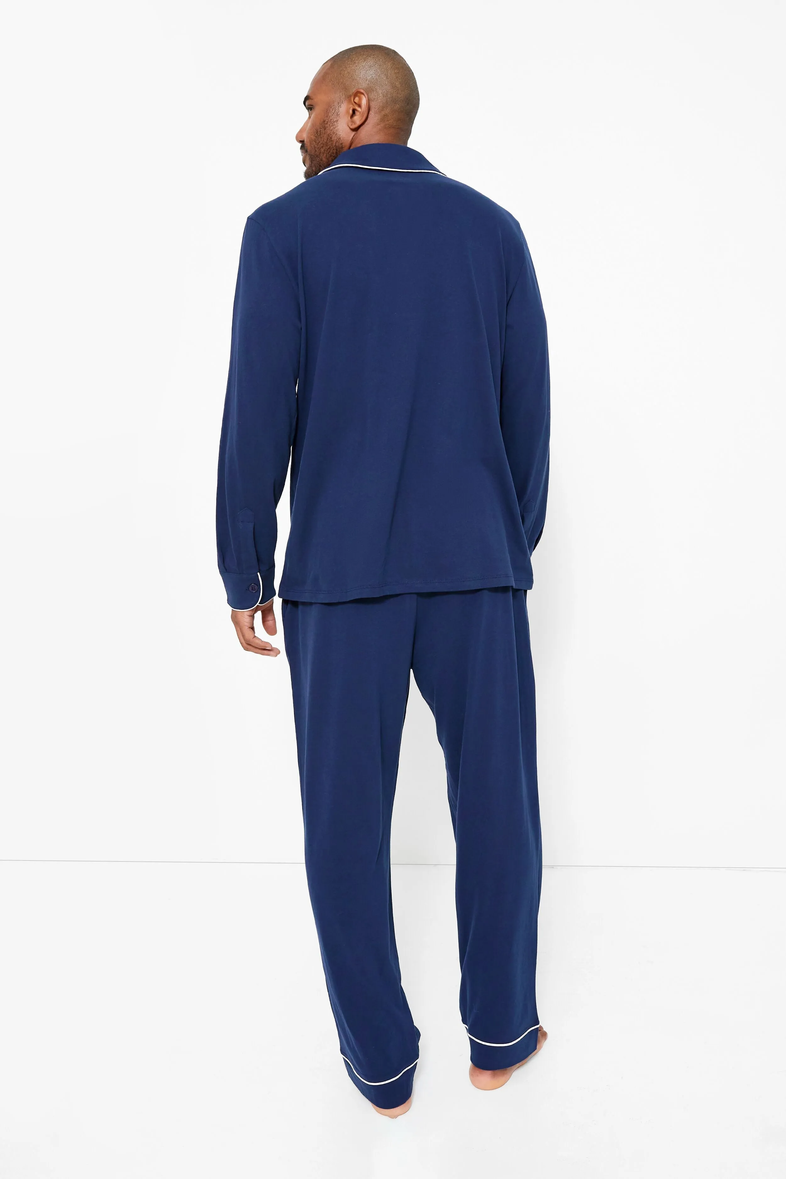 Navy Luxe Pima Pajama Set
