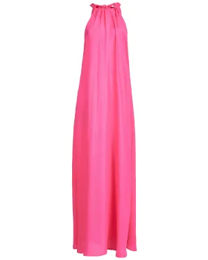 Neon Pink Baxos Sleeveless Maxi Dress