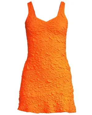 Neon Tangerine Bartlette Mini Dress