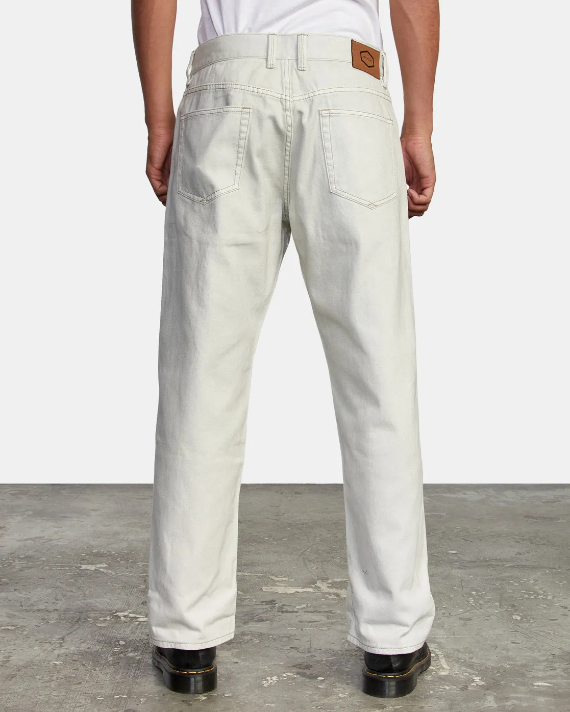 New Dawn Straight Fit Denim Jeans - Eggshell