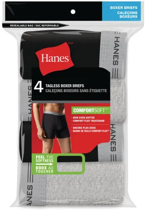 New in package! Men's Hanes 7 Pair Tagless Boxer Briefs, M