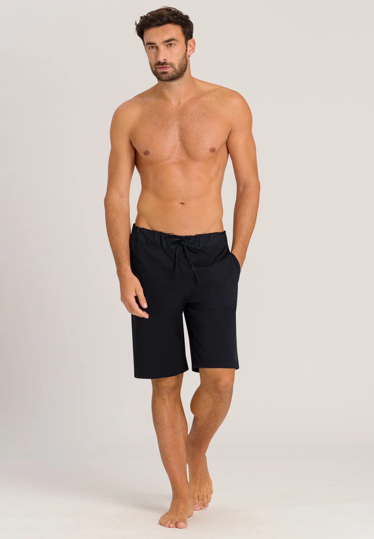 Night And Day Cotton Knit Drawstring Shorts | Black 75434-019