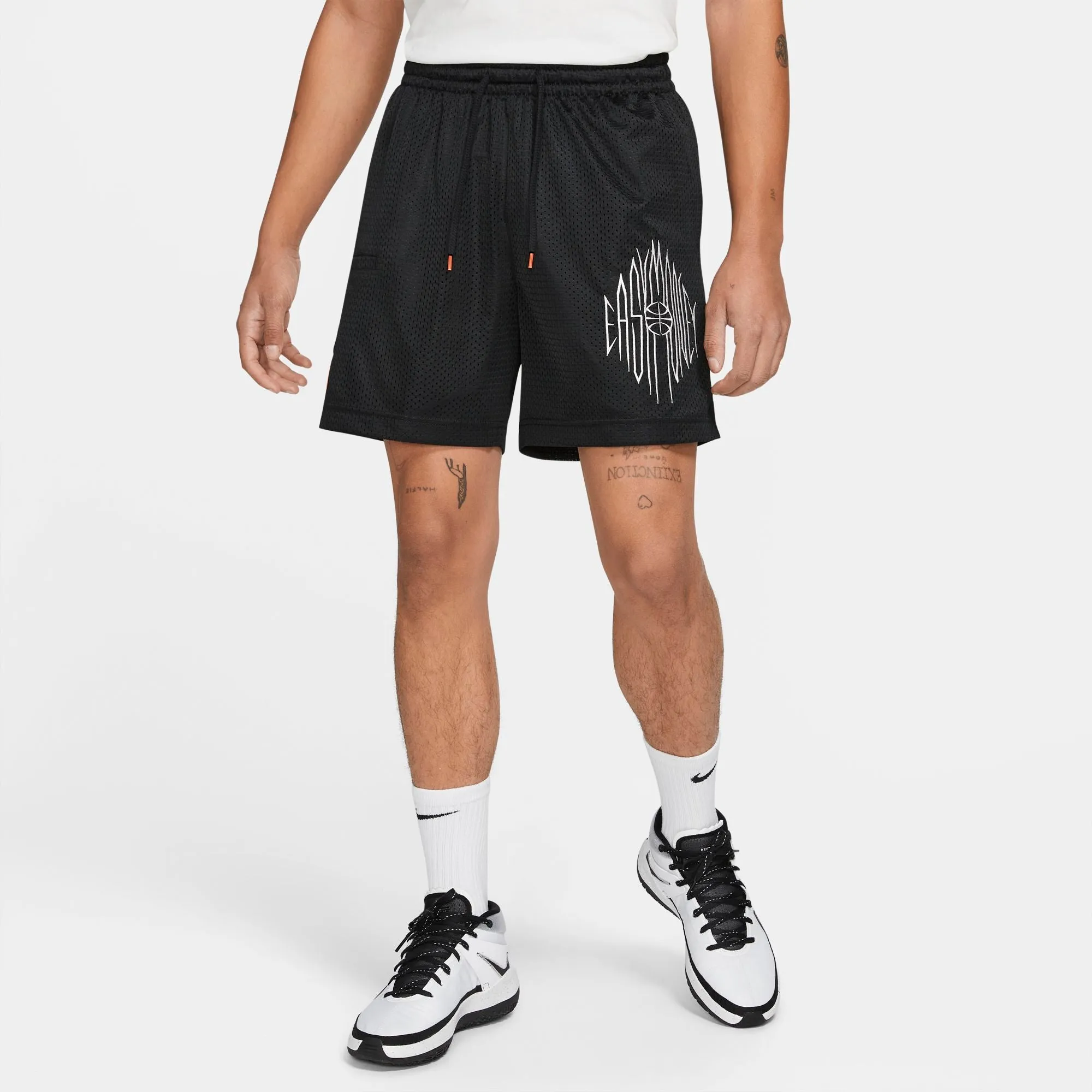 Nike KD Basketball Double Mesh Shorts - Black/Turf Orange/Summit White