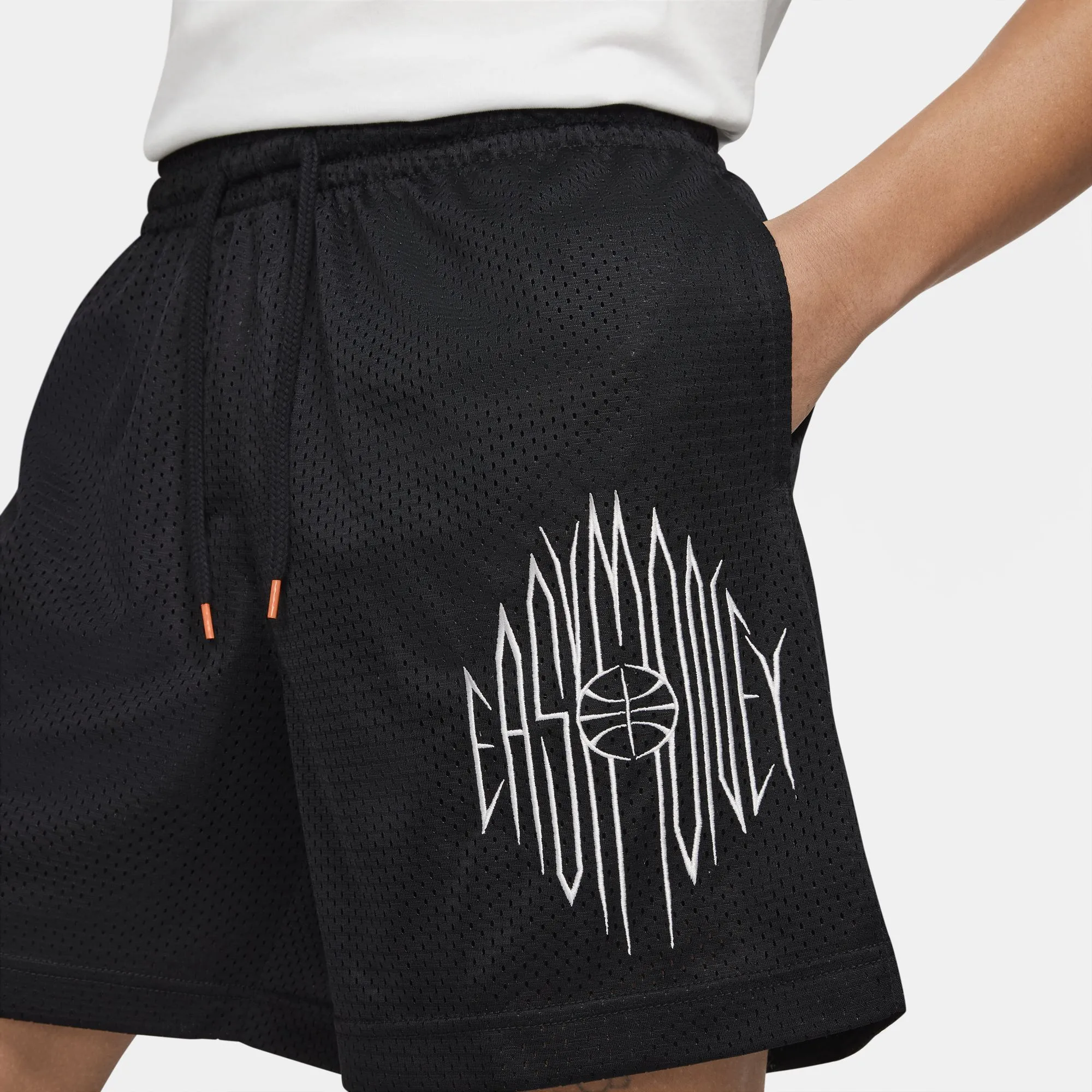 Nike KD Basketball Double Mesh Shorts - Black/Turf Orange/Summit White