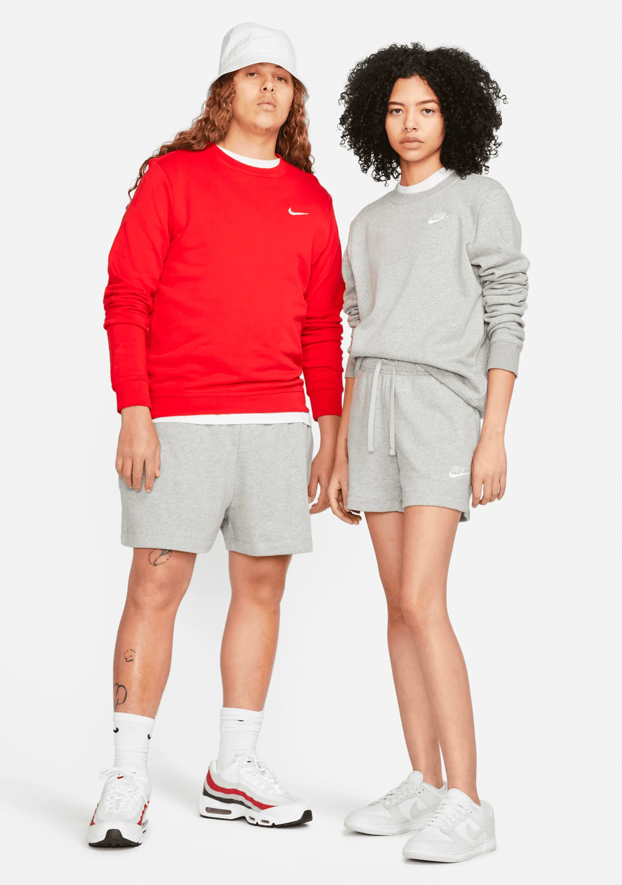 Nike Women's Sportswear Club Fleece Shorts Grey