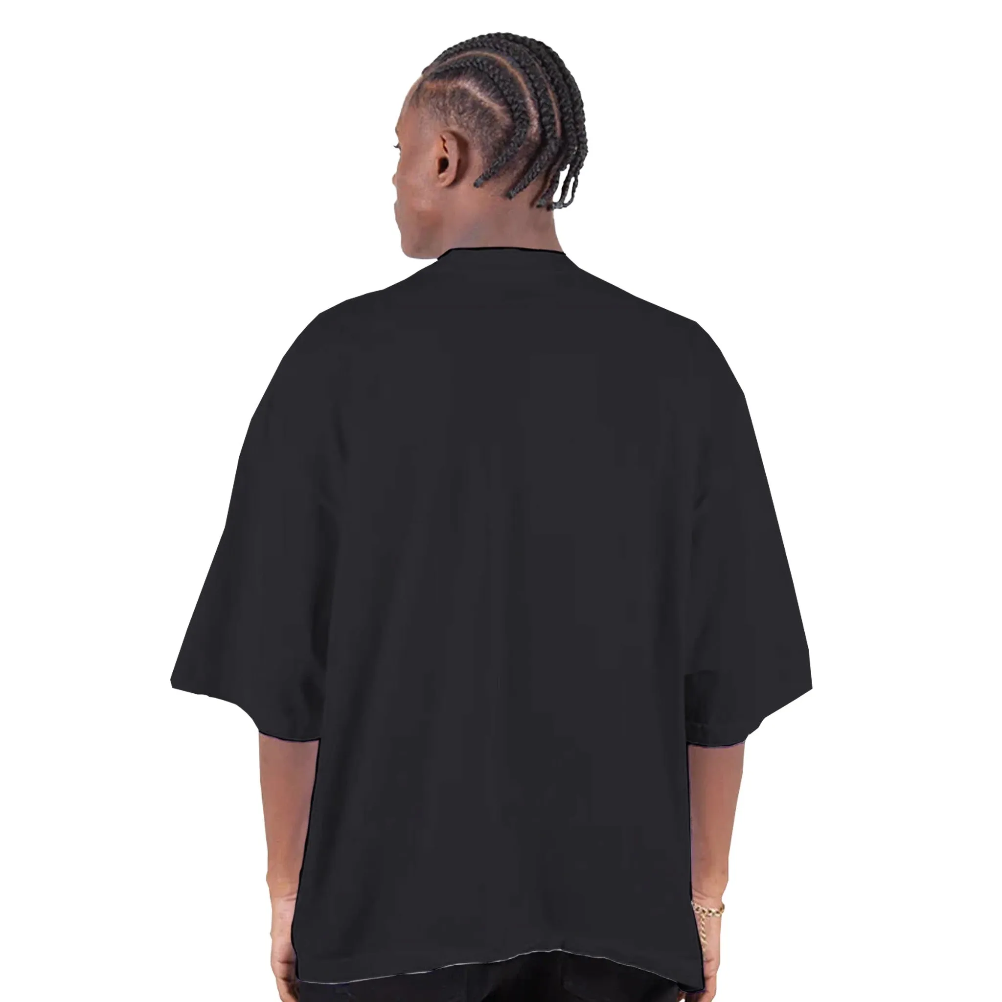 No Pain No Gain Men's Oversized Drop-Shoulder Crewneck T-Shirt