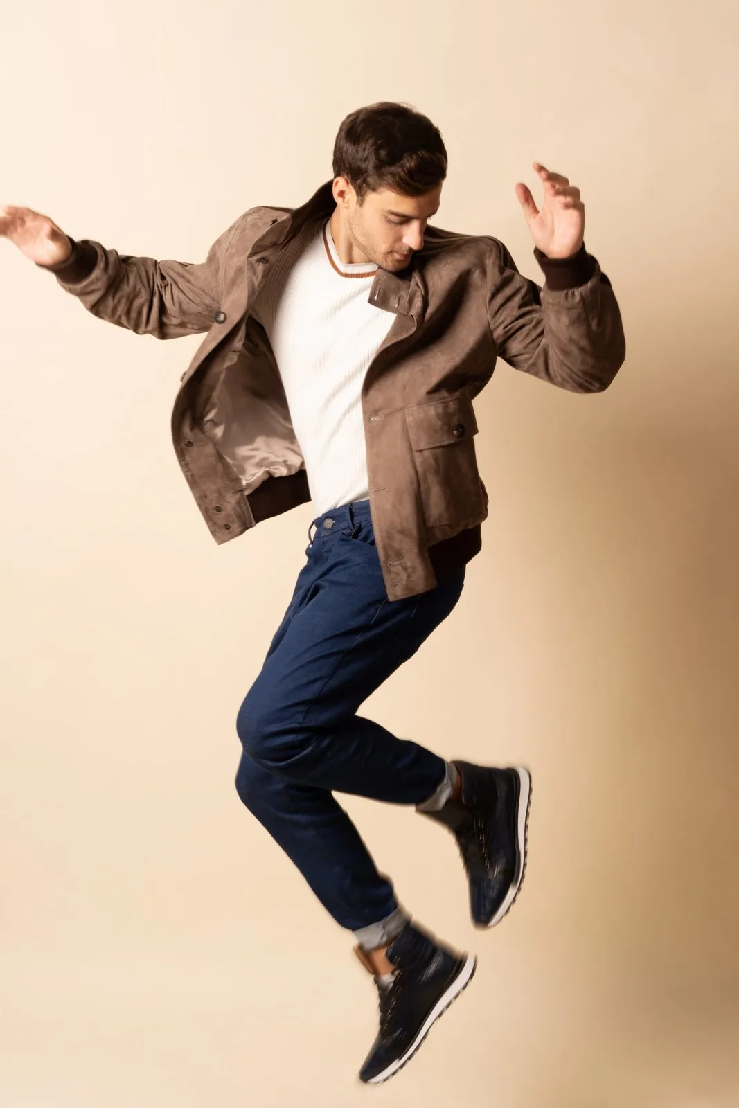 Nomad Suede Bomber Jacket