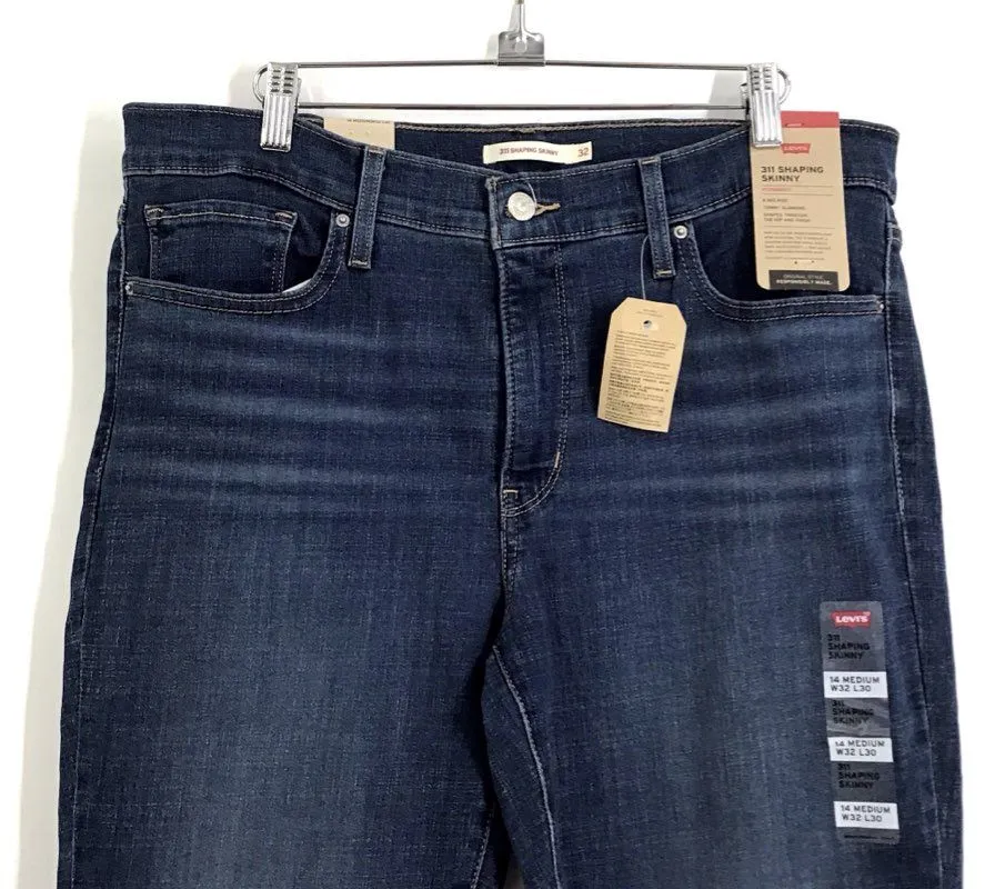 NWT Vintage Levi's Women's Blue 311 Shaping Skinny Jeans - Size 14