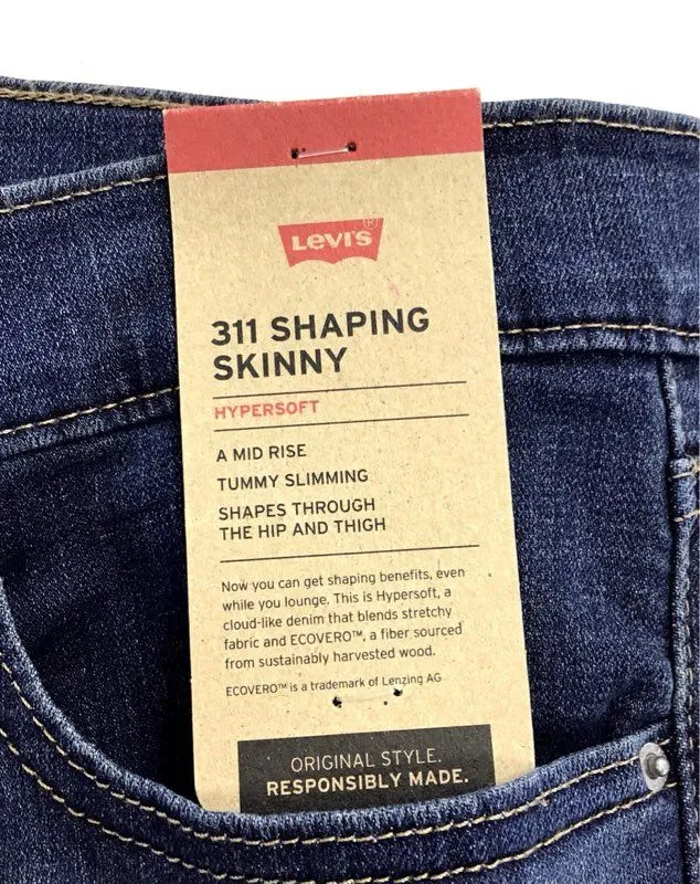 NWT Vintage Levi's Women's Blue 311 Shaping Skinny Jeans - Size 14