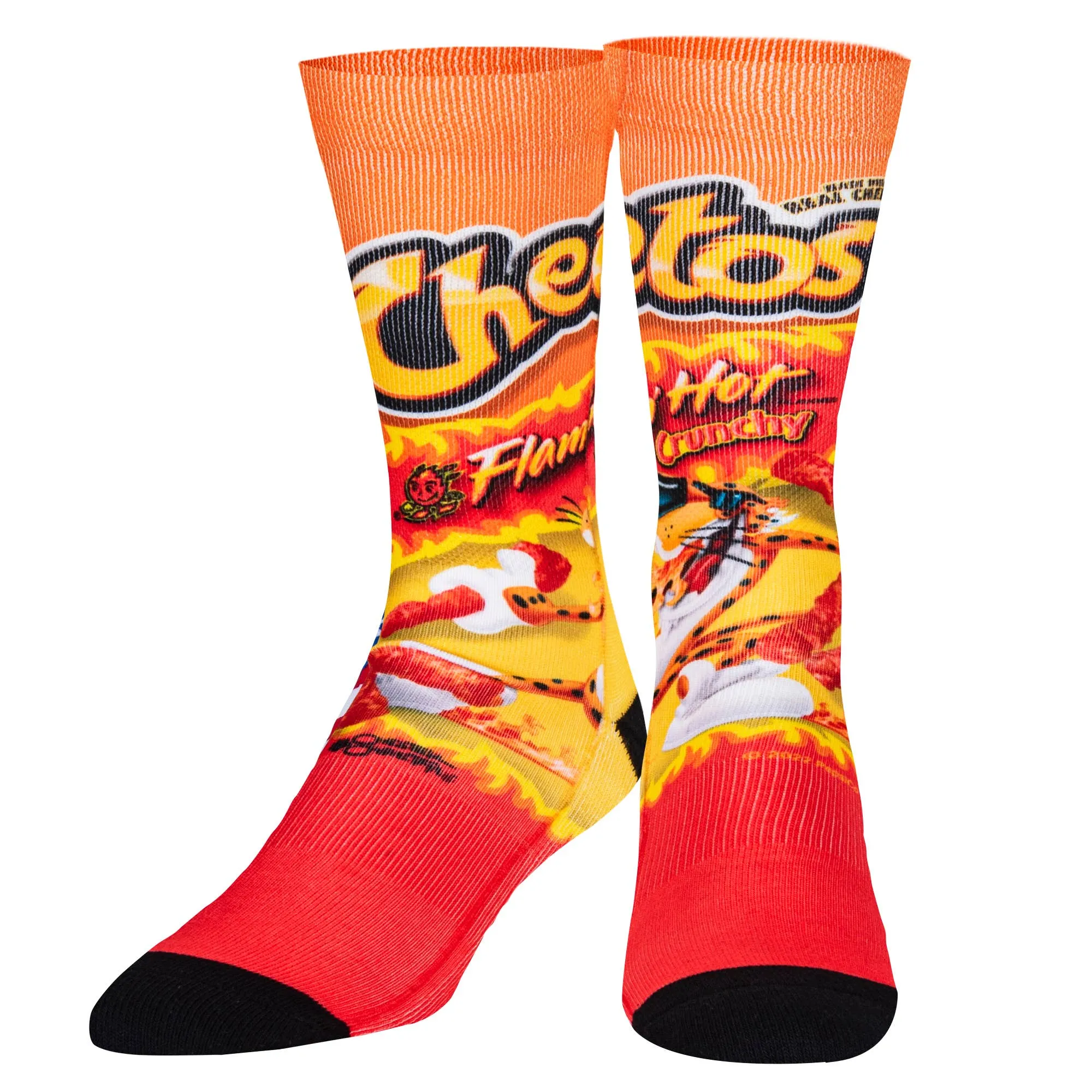 Odd Sox Cheetos Flamin Hot - Men Crew Straight Socks