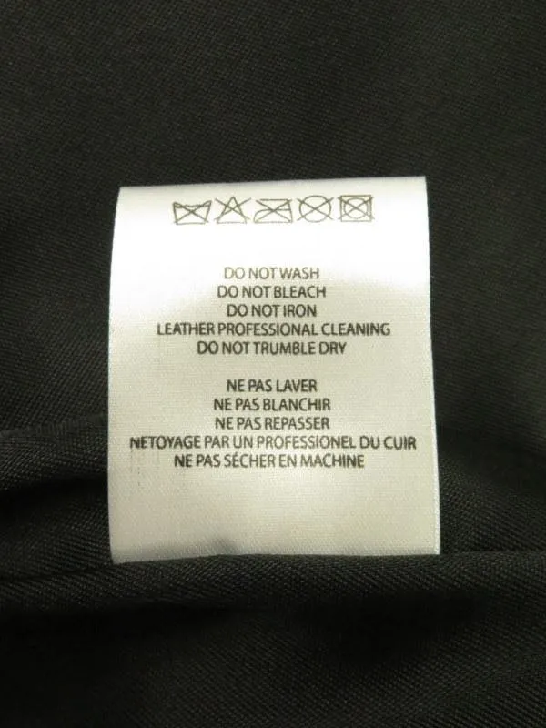 Officine Generale Women's Coat: Black Leather Size S, Pre-owned