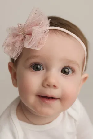 Oh Baby! Glinda Bow Headband  - Pink