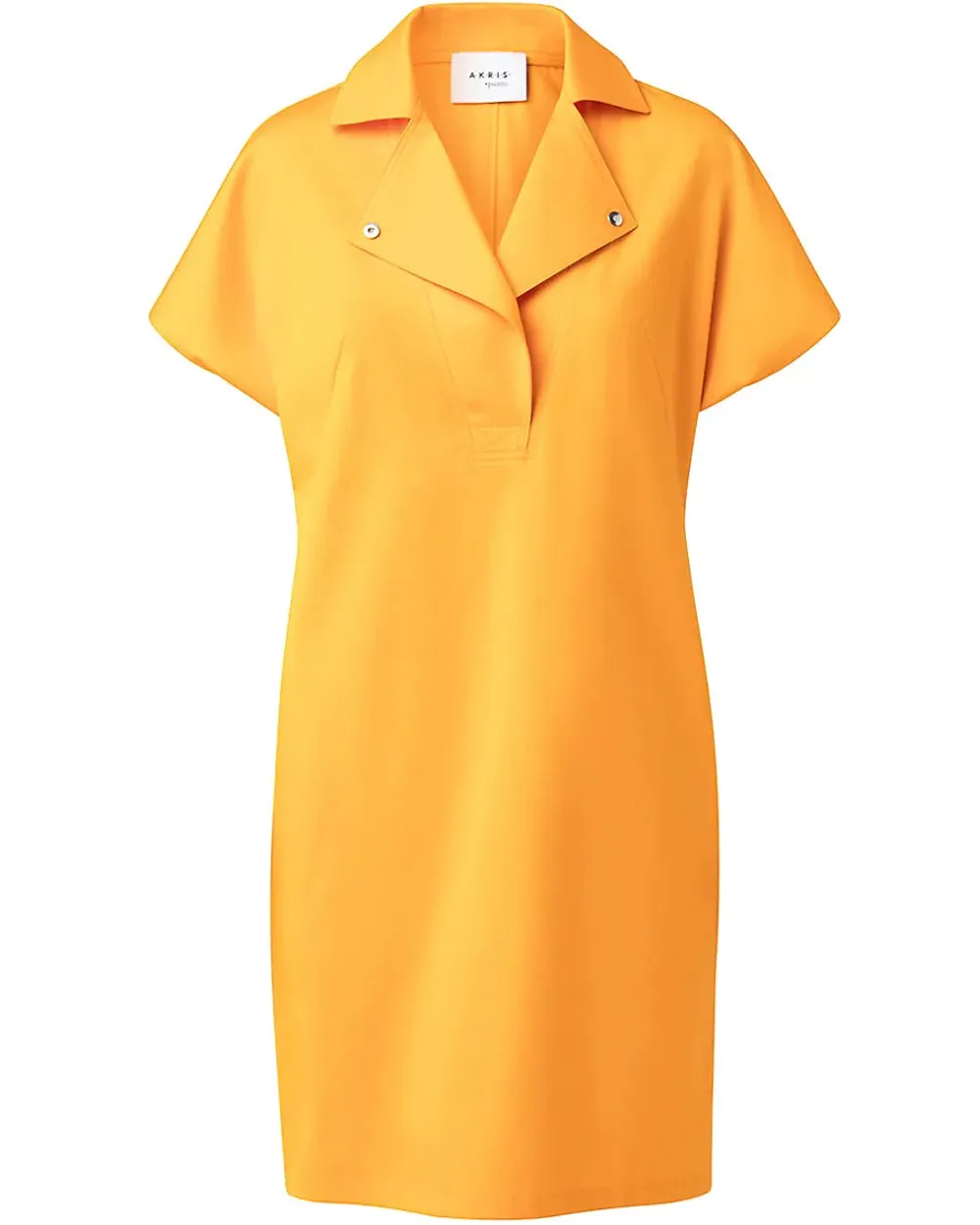 Orange and Gold Gabardine Polo Dress
