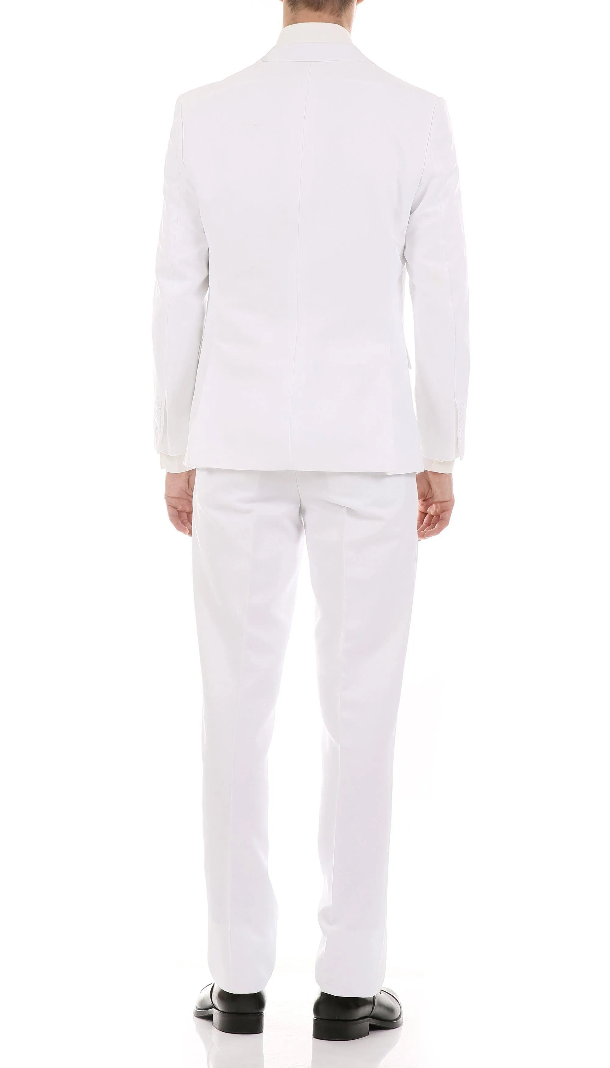 Oslo Collection - Slim Fit 2 Piece Suit Color White