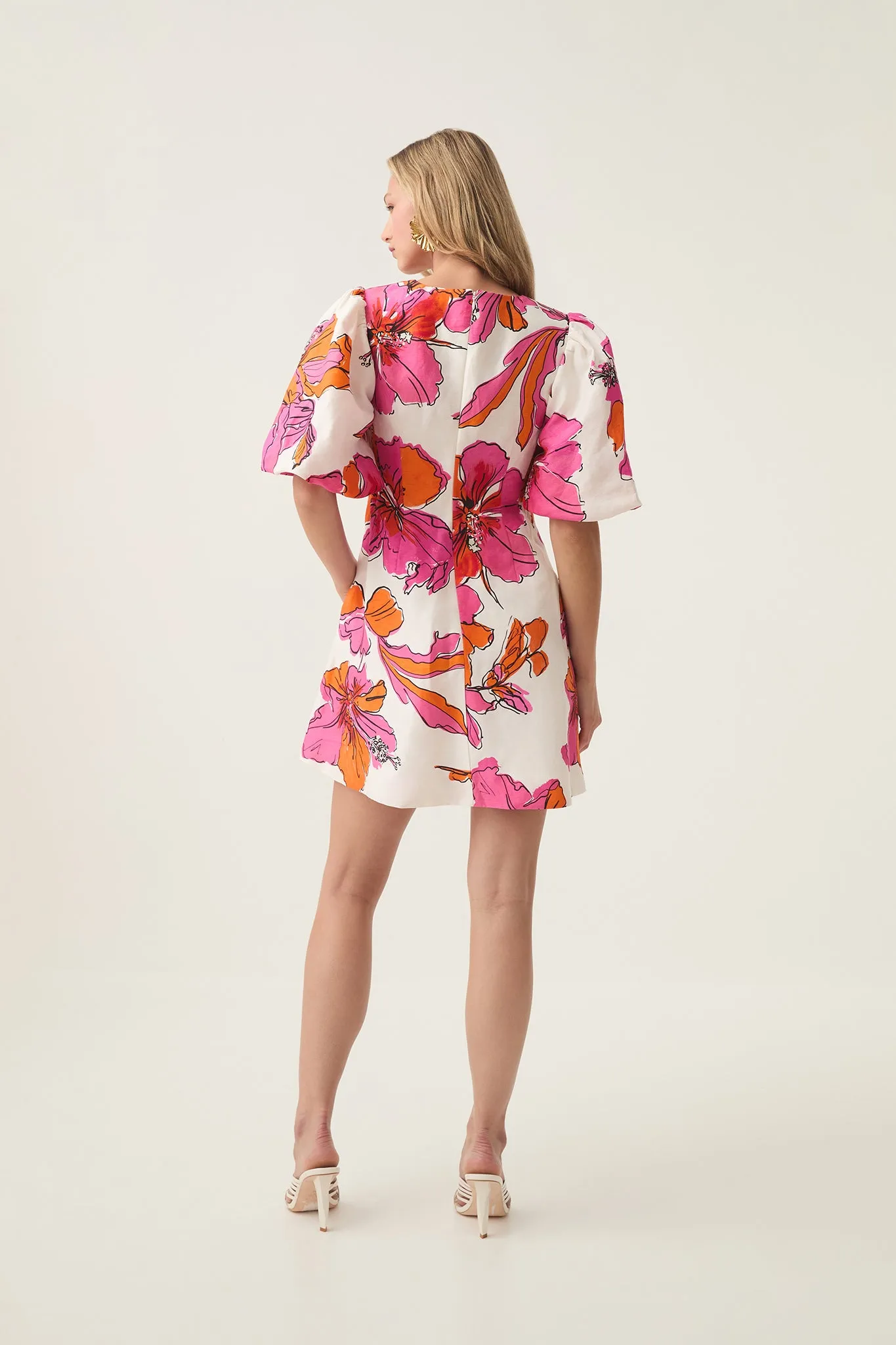 Overflow Knotted Mini Dress