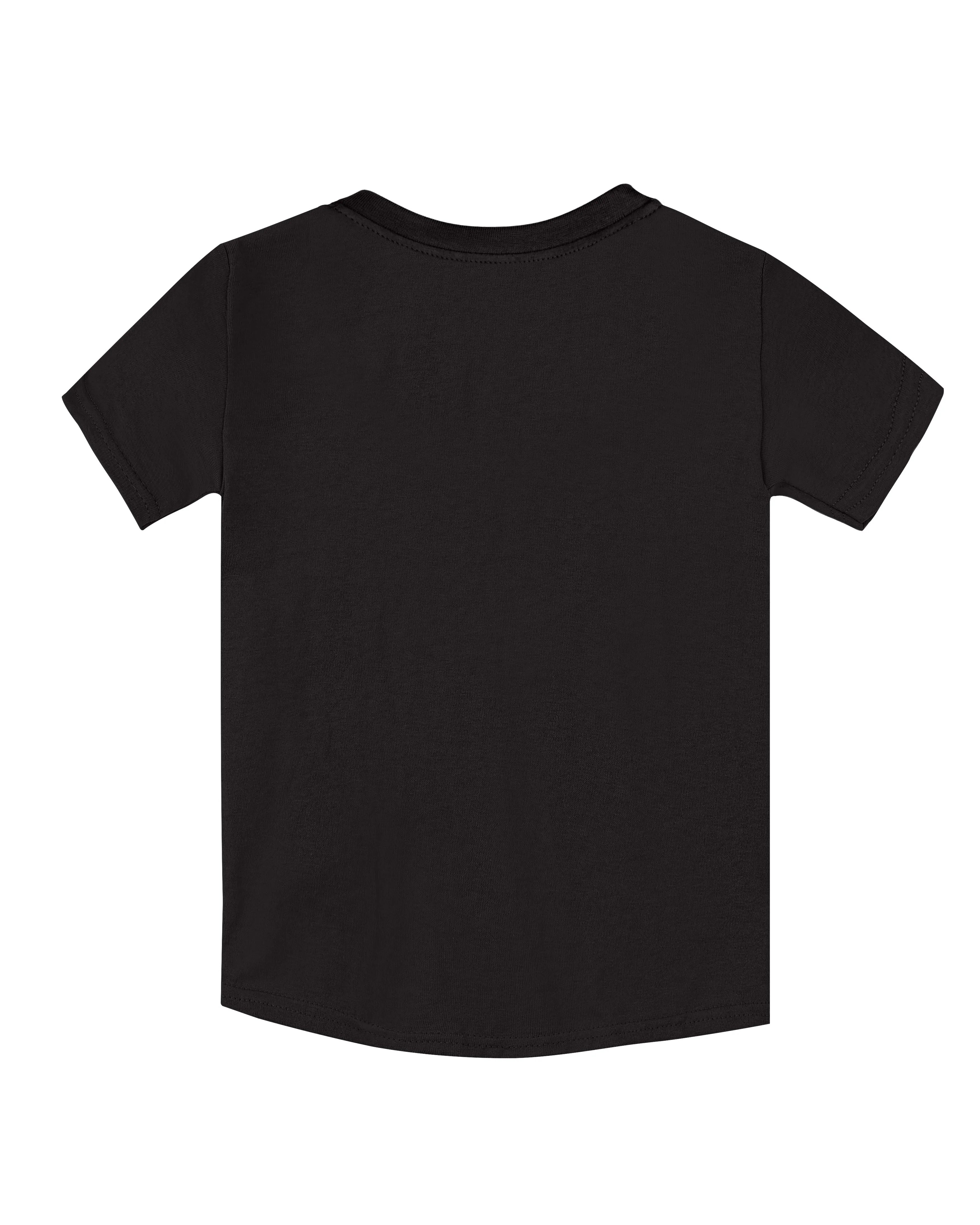Pack of 2 Black-Level 11 & Sky Blue-Dino Score Print Cotton T-shirt