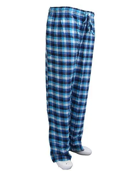 Pack of 2 - Men's Cotton Check Pajama - Cotton Yarn Dyed Flannel Men's Pajama MF-09