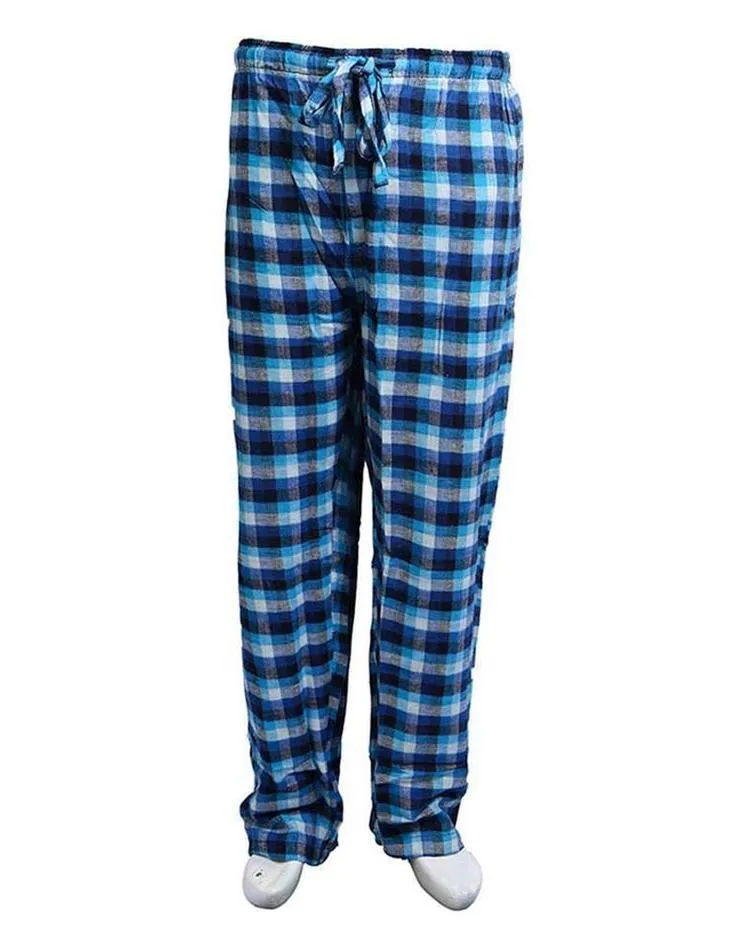 Pack of 2 - Men's Cotton Check Pajama - Cotton Yarn Dyed Flannel Men's Pajama MF-09