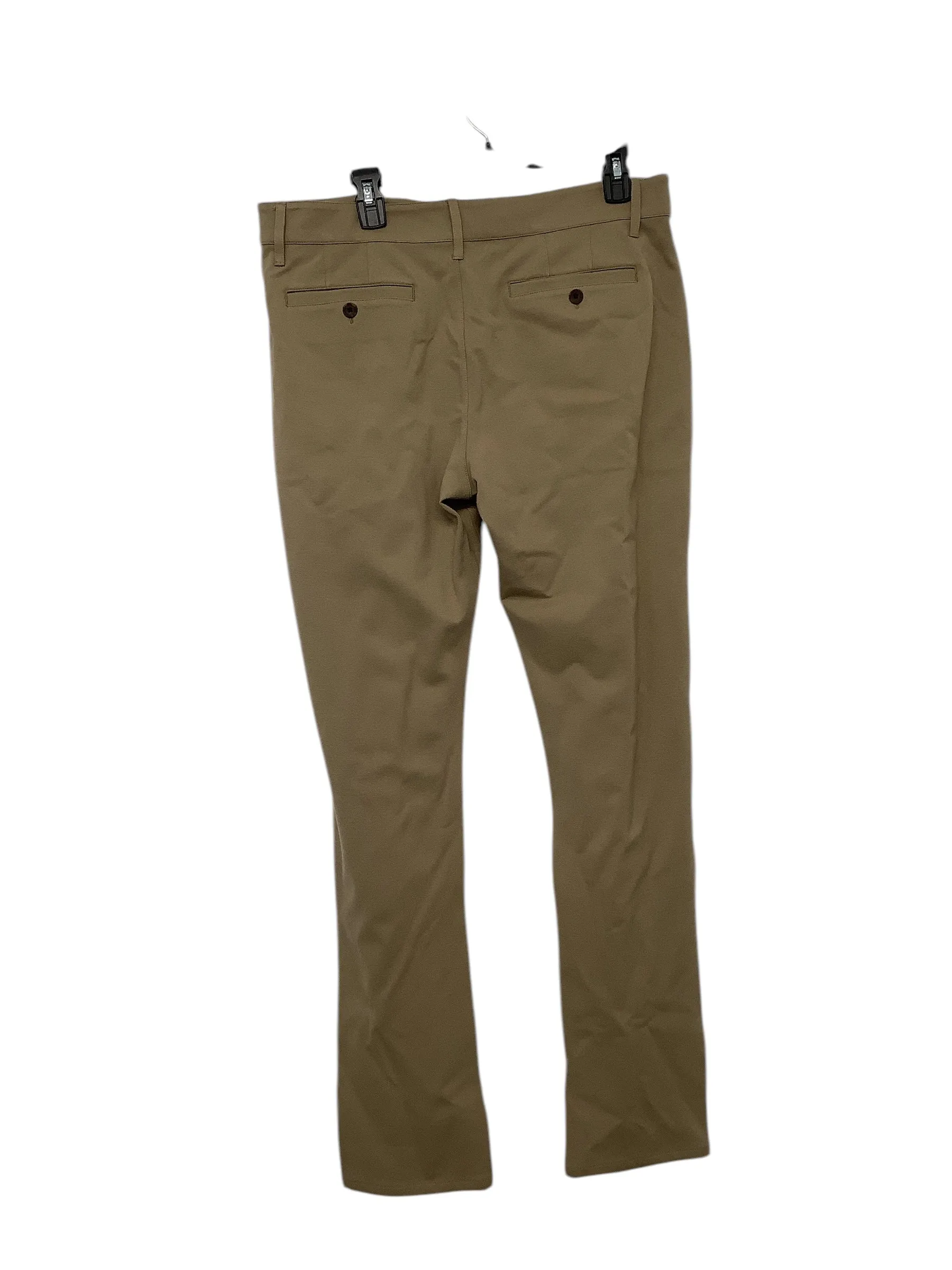 Paige Danford Stretch Mens Sateen Chino Pants Brown 34 x 32