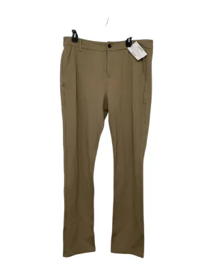 Paige Danford Stretch Mens Sateen Chino Pants Brown 34 x 32