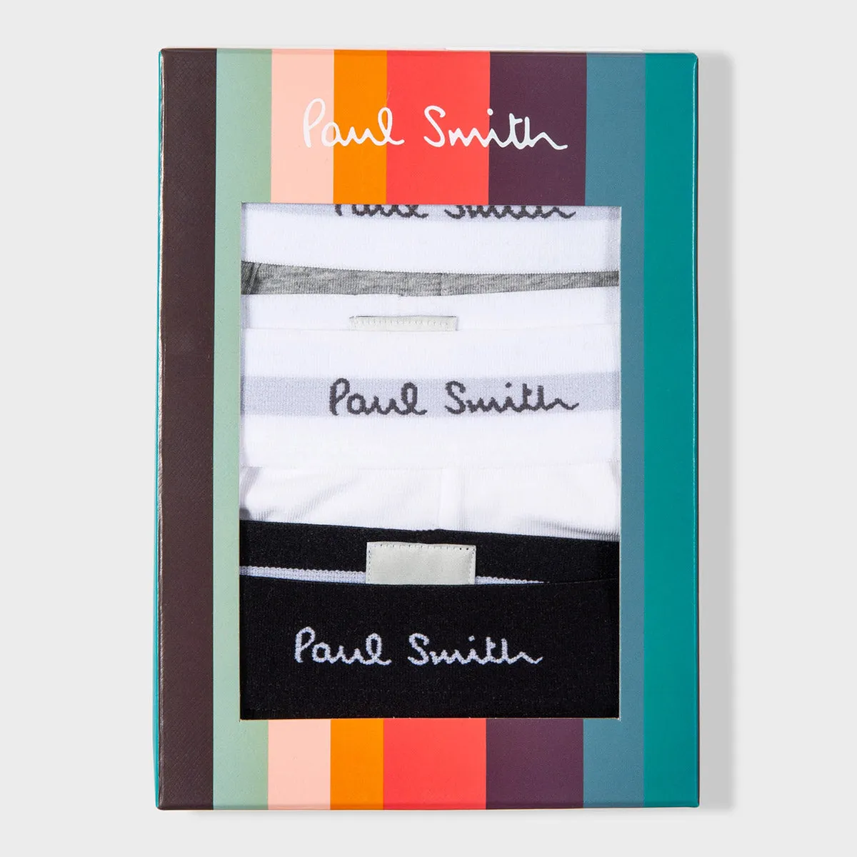 Paul Smith - Men's Long Boxer Briefs in Mixed Colours 3 Pack