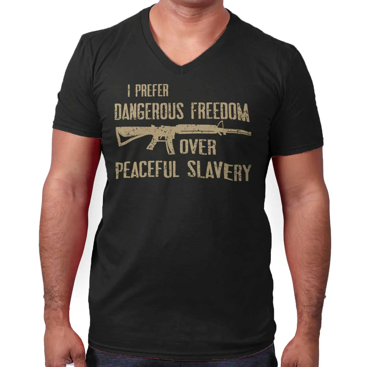 Peaceful Slavery V-Neck T-Shirt