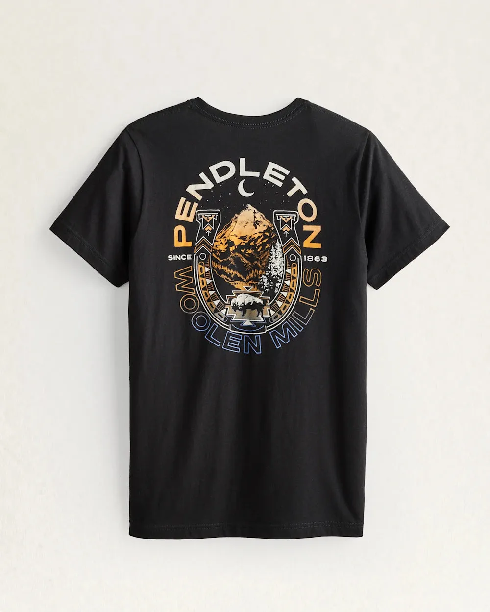 Pendleton MEN'S TWILIGHT RANCH LOGO GRAPHIC TEE - BLACK/MULTI