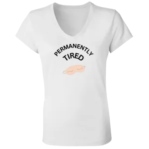 PERMANENTLY B6005 Ladies' Jersey V-Neck T-Shirt
