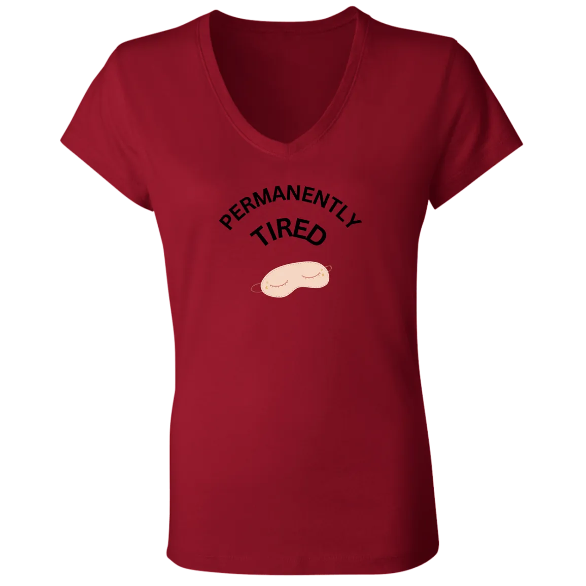 PERMANENTLY B6005 Ladies' Jersey V-Neck T-Shirt