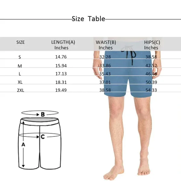 Personalized Swim Trunks Custom Swimming Trunks Custom Face Best Dad Men's Quick Dry Swim Shorts for Father's Day