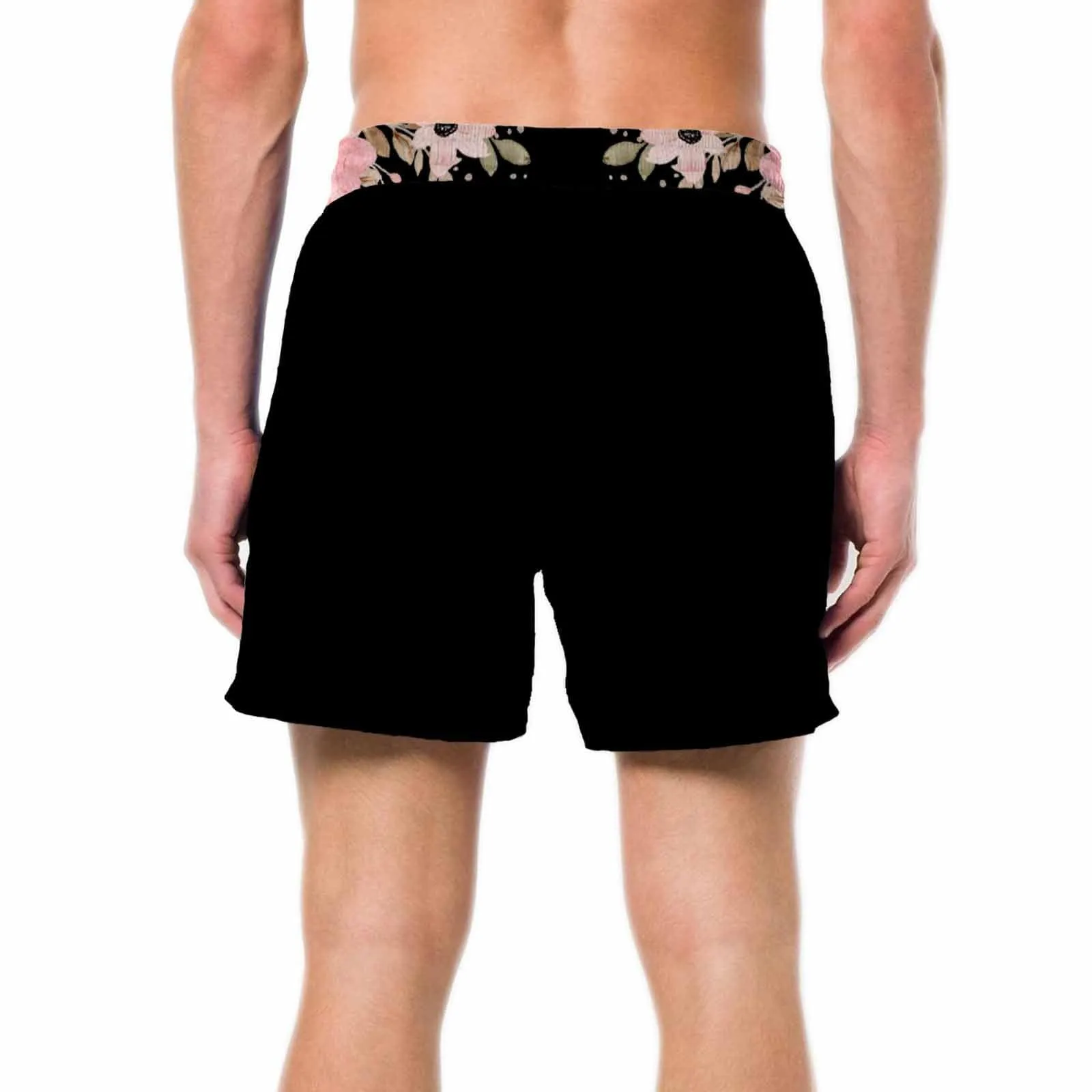 Personalized Swim Trunks with Face on Them Custom Sweet Lover Men's Quick Dry Swim Shorts