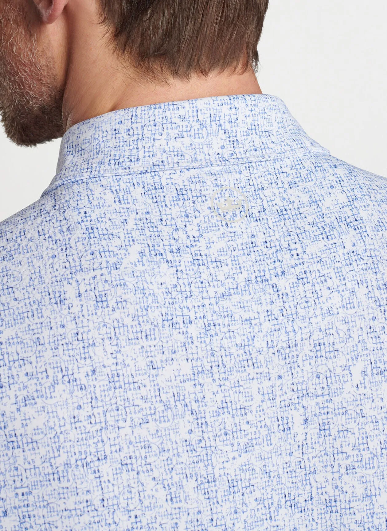 Peter Millar Switching Gears Performance Jersey Polo - White