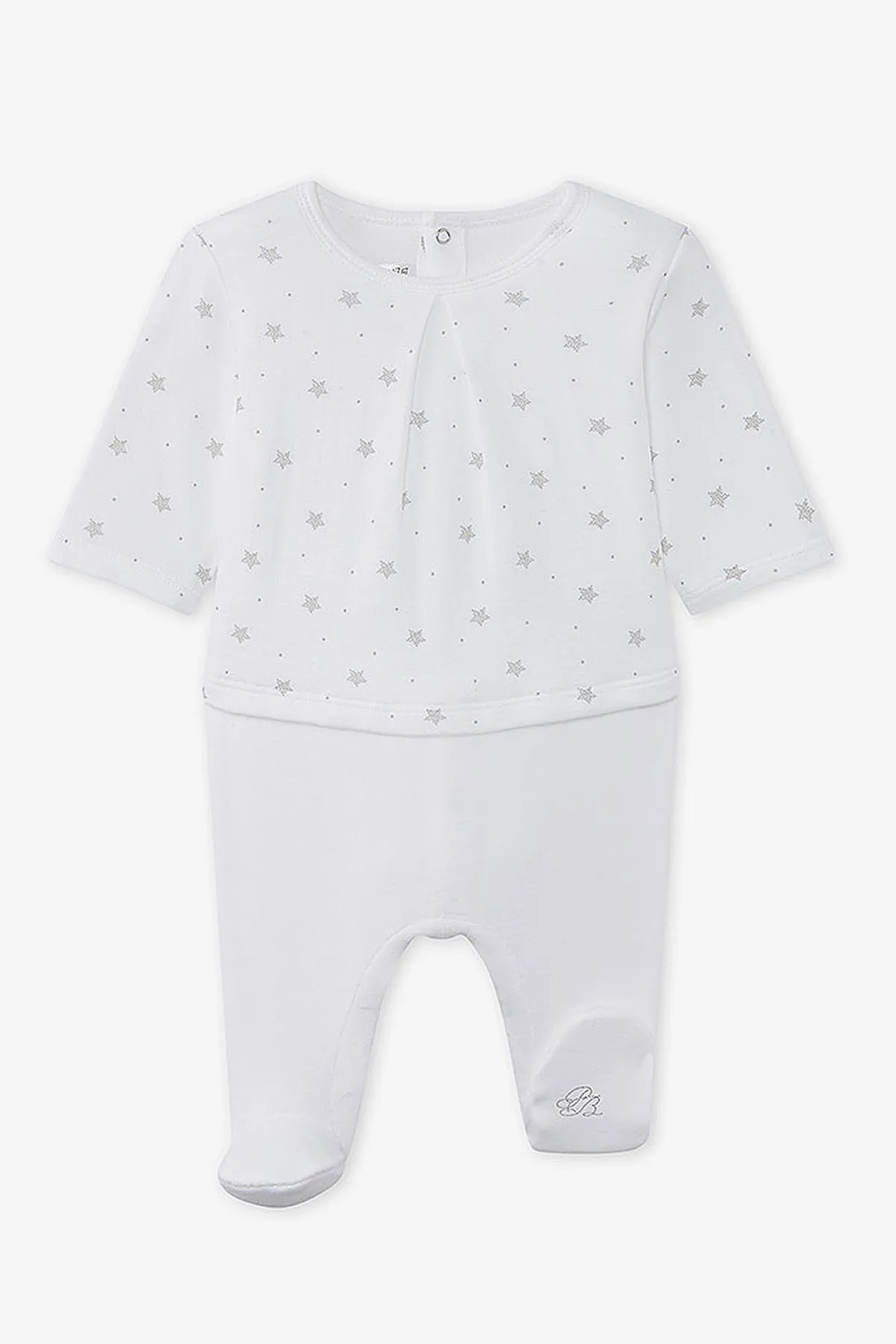 Petit Bateau Star Velour Footie